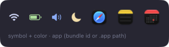 Tinted SF Symbols and app icons