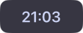 The starter widget: a clock in the corner