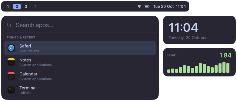Widgets made with halo