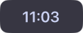 The starter widget: a clock in the corner